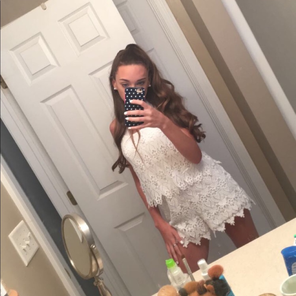 White classy romper